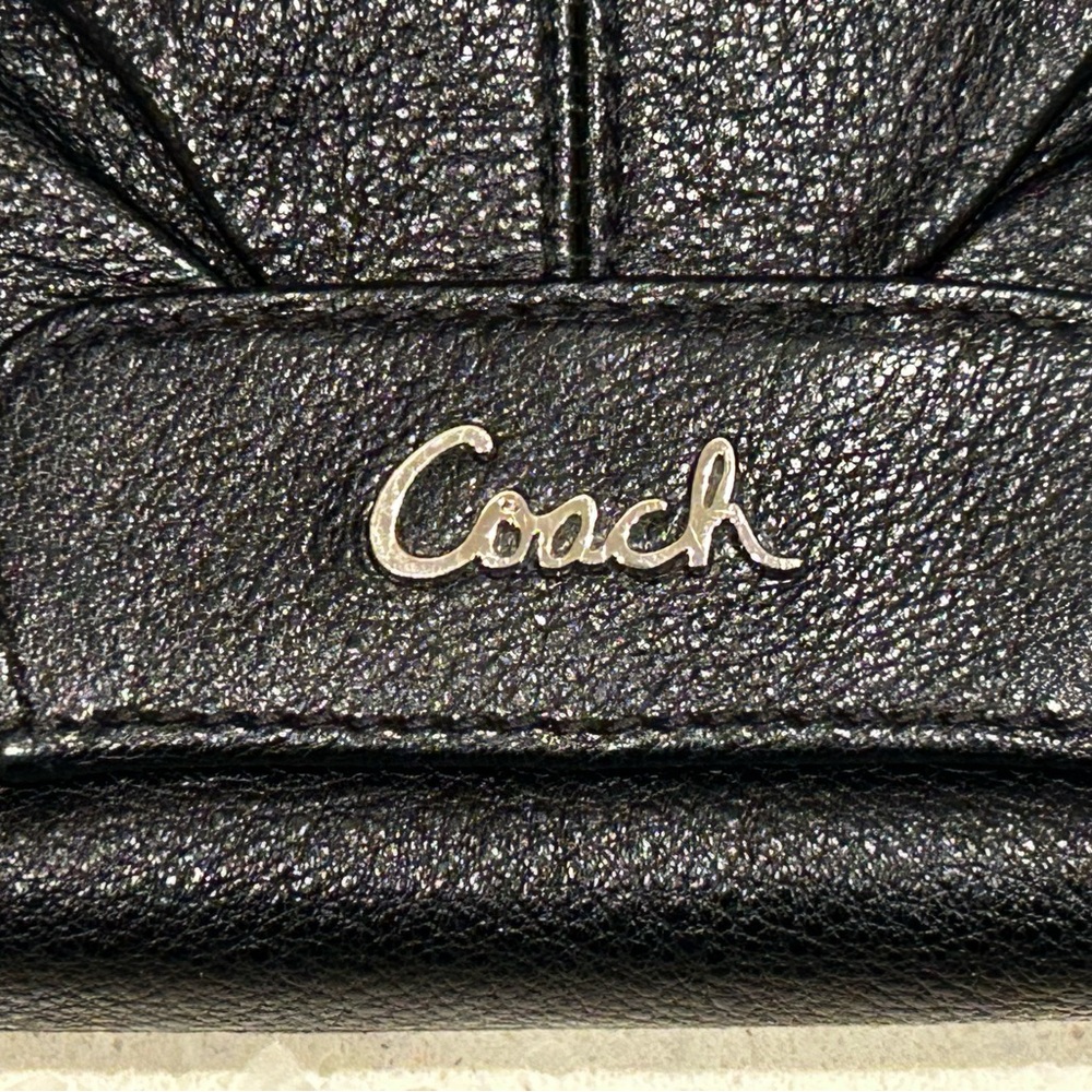 Coach Black Leather Clutch